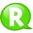 Speech balloon green r